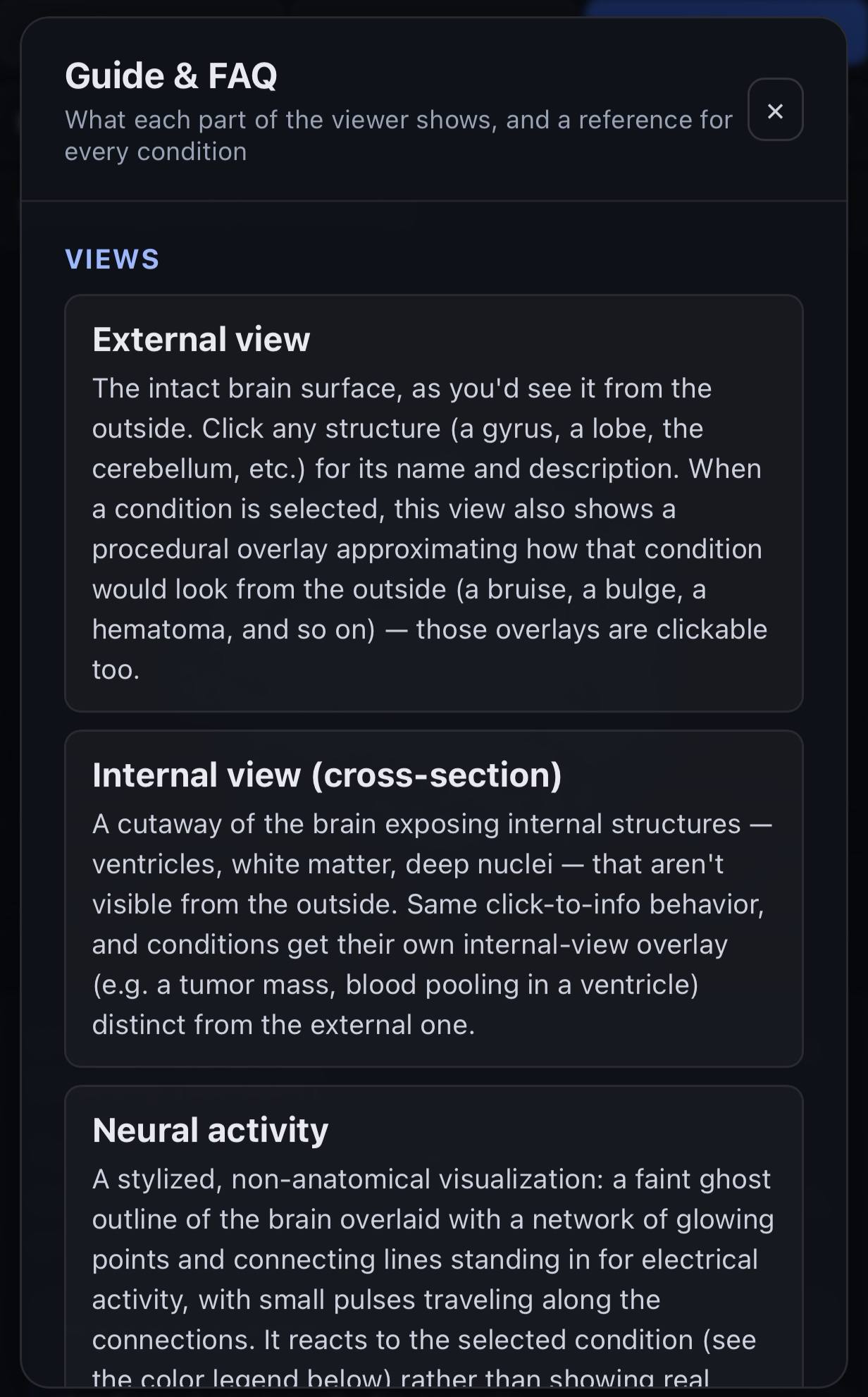 Guide overview — views